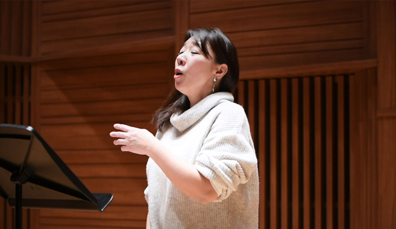 CD録音中、写真1